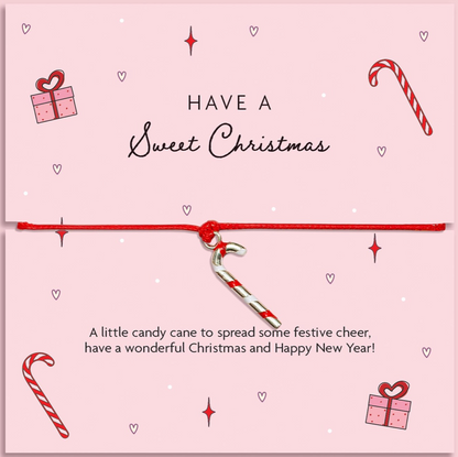 Have A Sweet Christmas Candy Cane Bracelet
