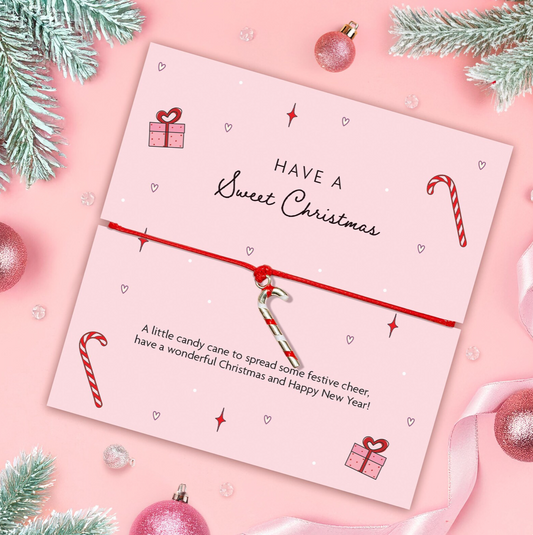 Have A Sweet Christmas Candy Cane Bracelet