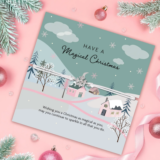 Have A Magical Christmas Snowflake Bracelet