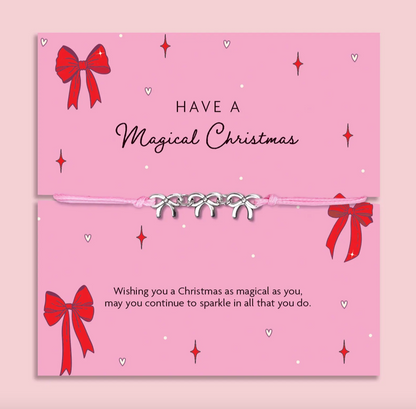 Have A Magical Christmas Ribbon Bracelet