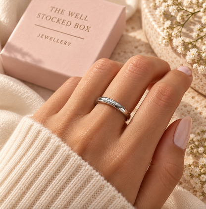 Silver Love Ring