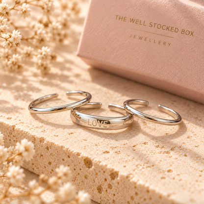 Silver Love Ring