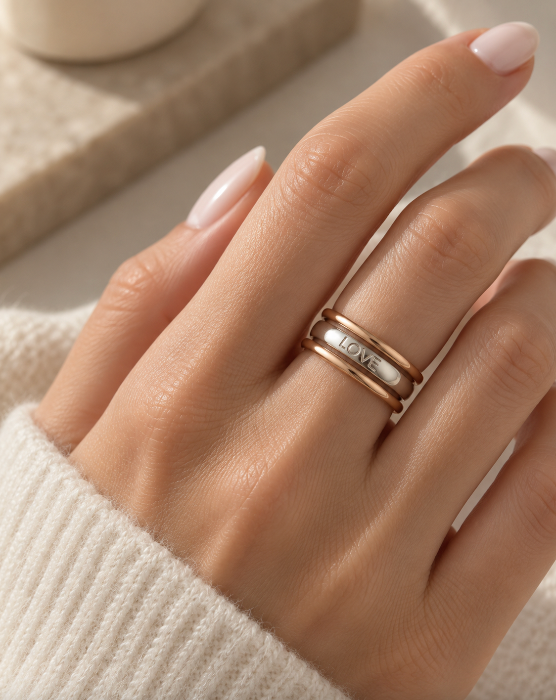 Silver Love Ring