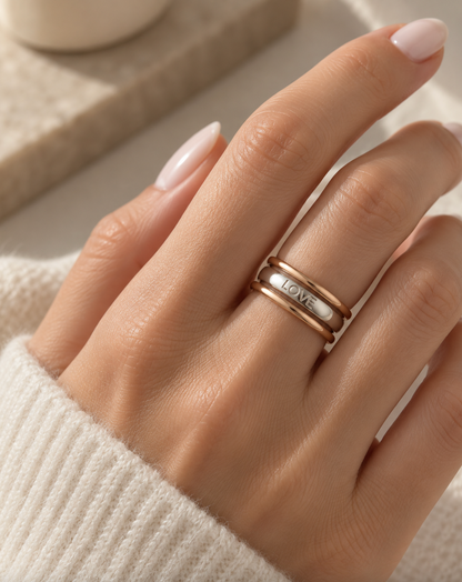 Silver Love Ring