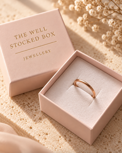 Rose Gold Hearts Ring
